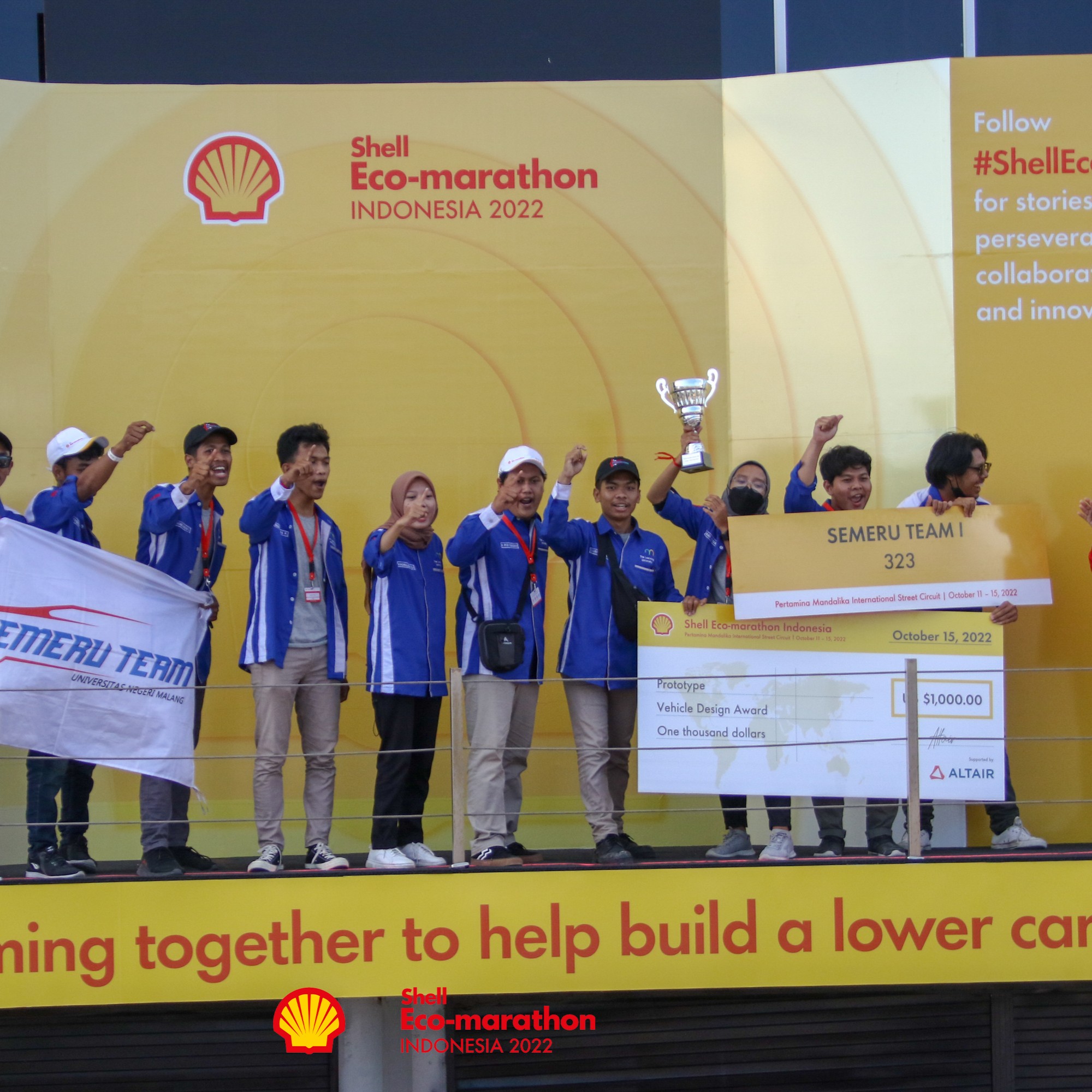 1st Place Vehicle Prototype Vehicle Design Award in SEM ASIA 2022